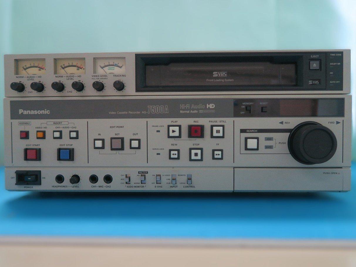 業務用カセットビデオ(S-VHS) Panasonic AG-7500A