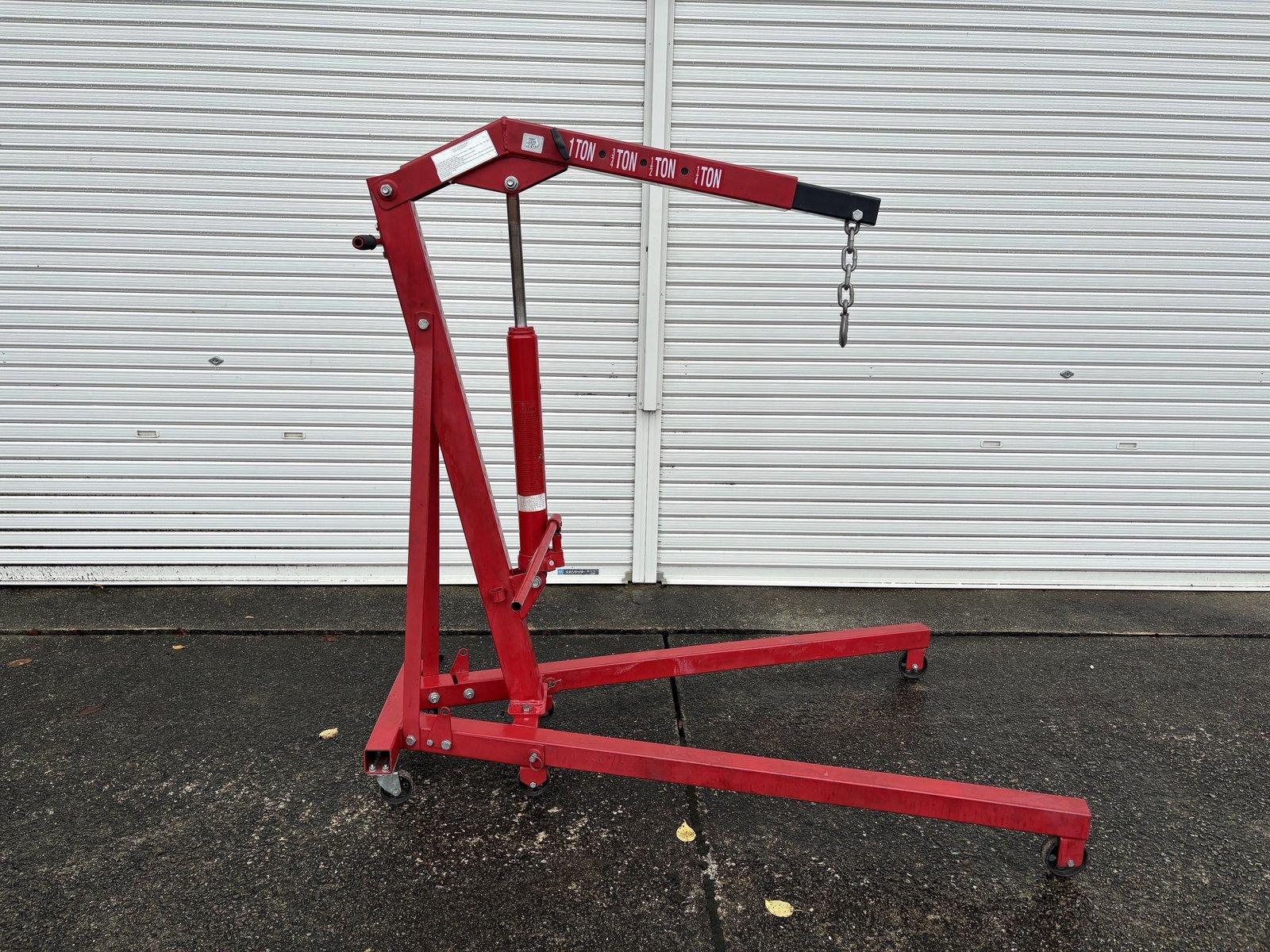 Torin BIG RED 1t エンジンクレーン折りたたみ式 油圧クレーン 説明書なし