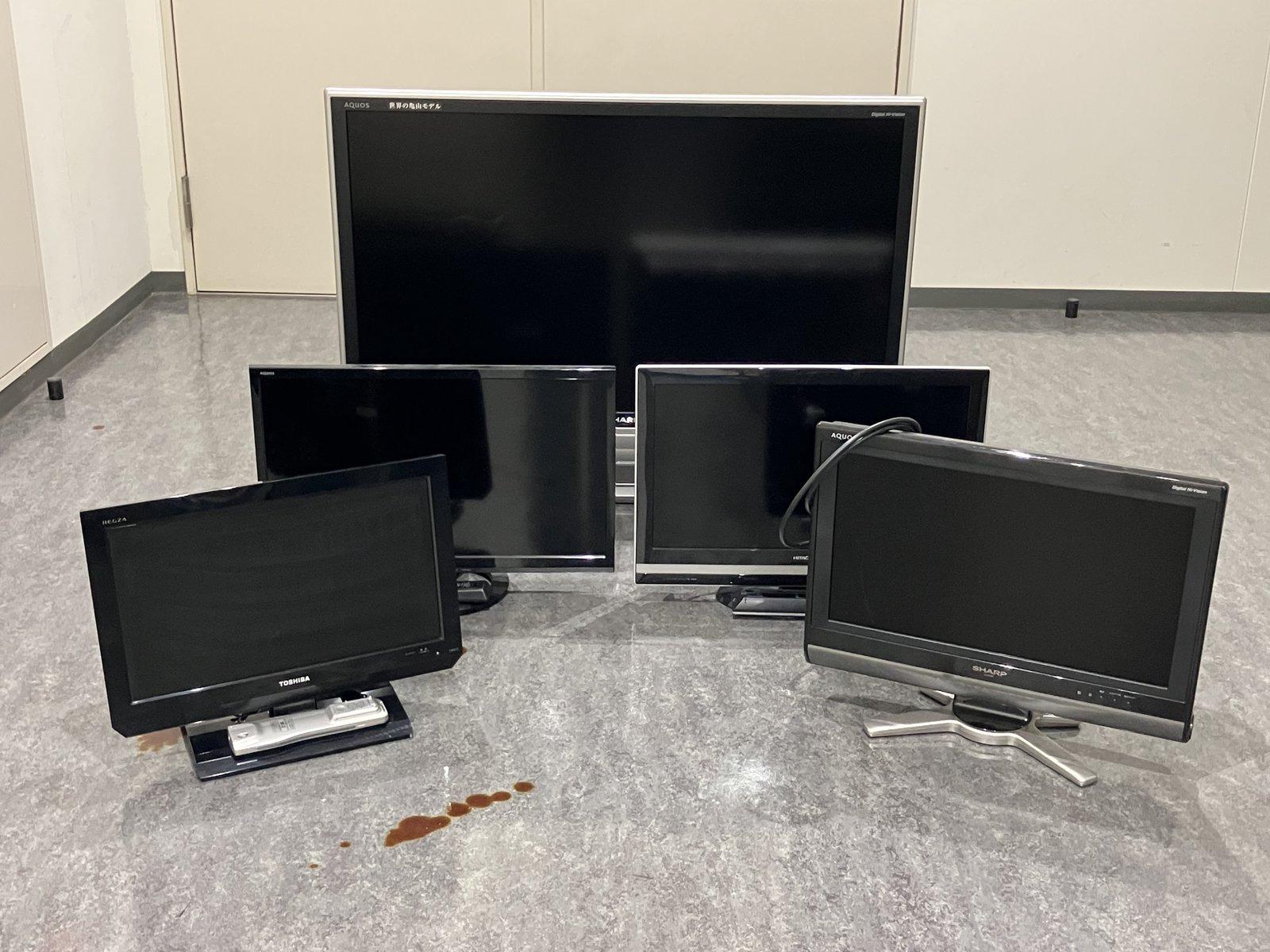 液晶カラーテレビ 5台セット