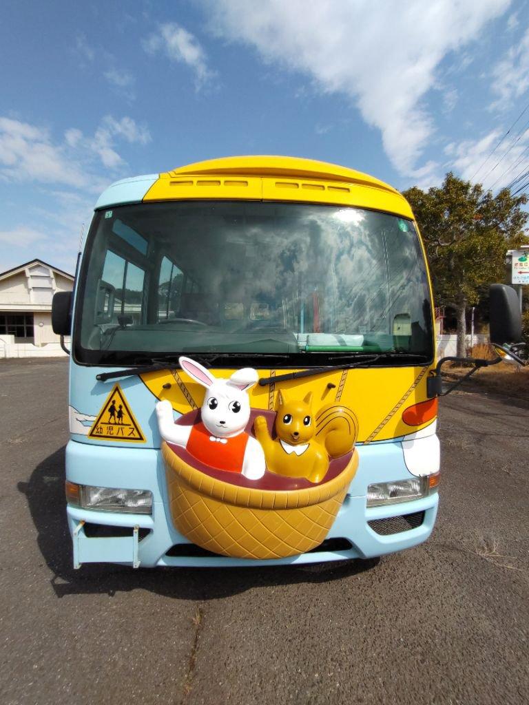 日産 シビリアン かわいい園児バス TD42直列6気筒エンジン 車庫内保管車