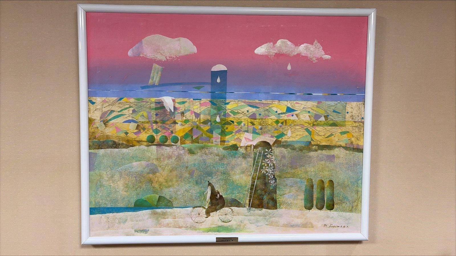 【来庁引き取り限定】◆絵画「otonomie」 (額装)